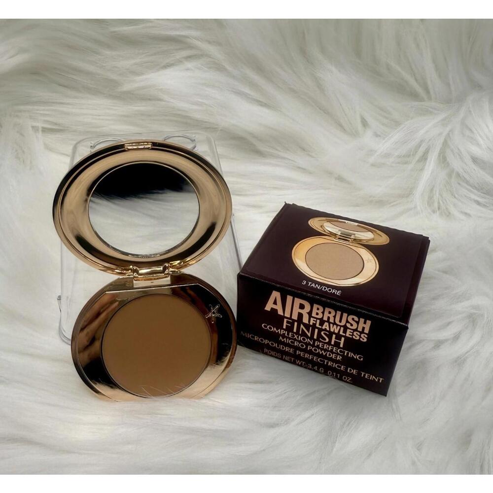 Charlotte Tilbury Mini Airbrush Flawless Finishing Powder - 3 Tan, NIB Travel